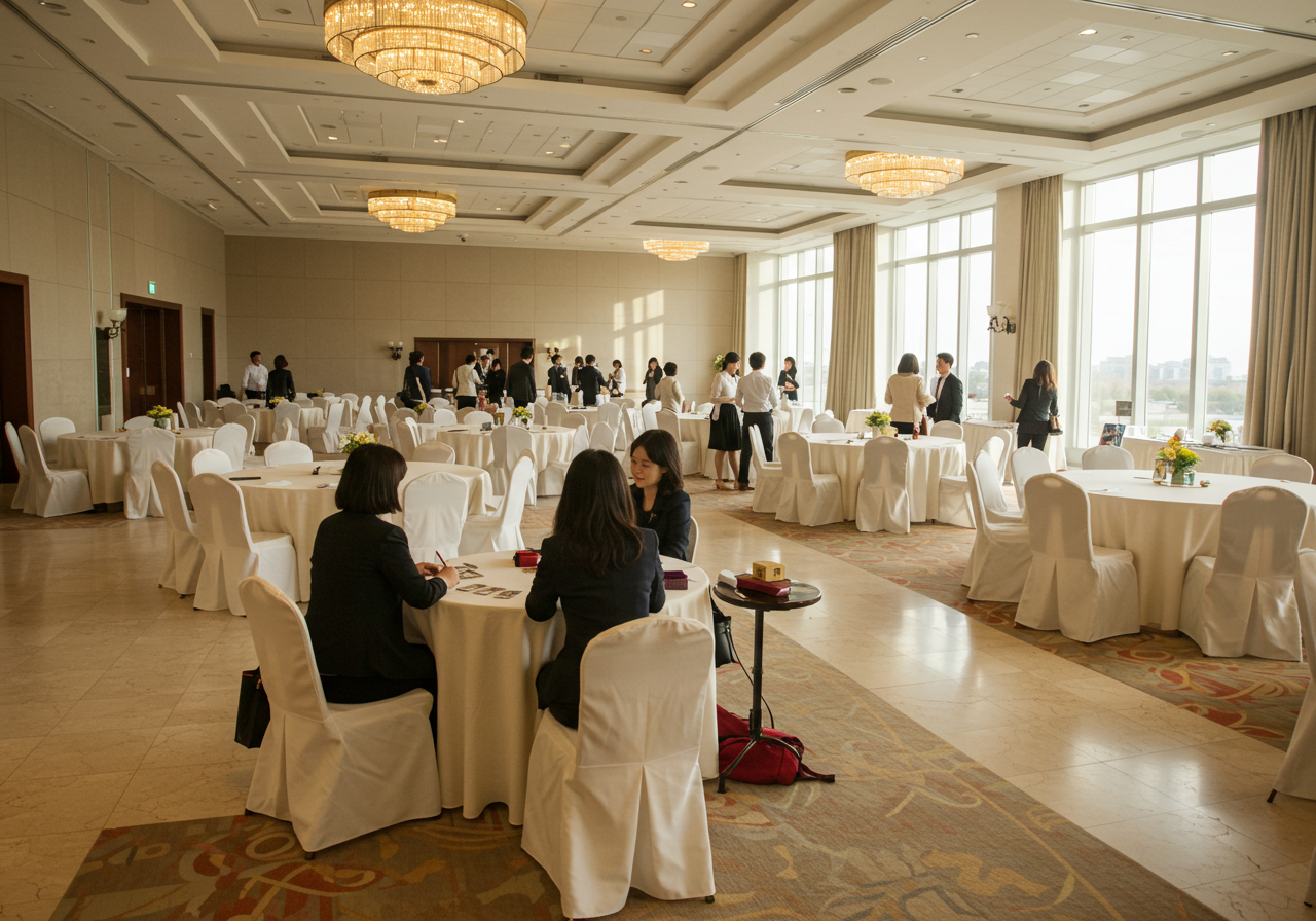 기업 행사 타로 상담 현장 모습