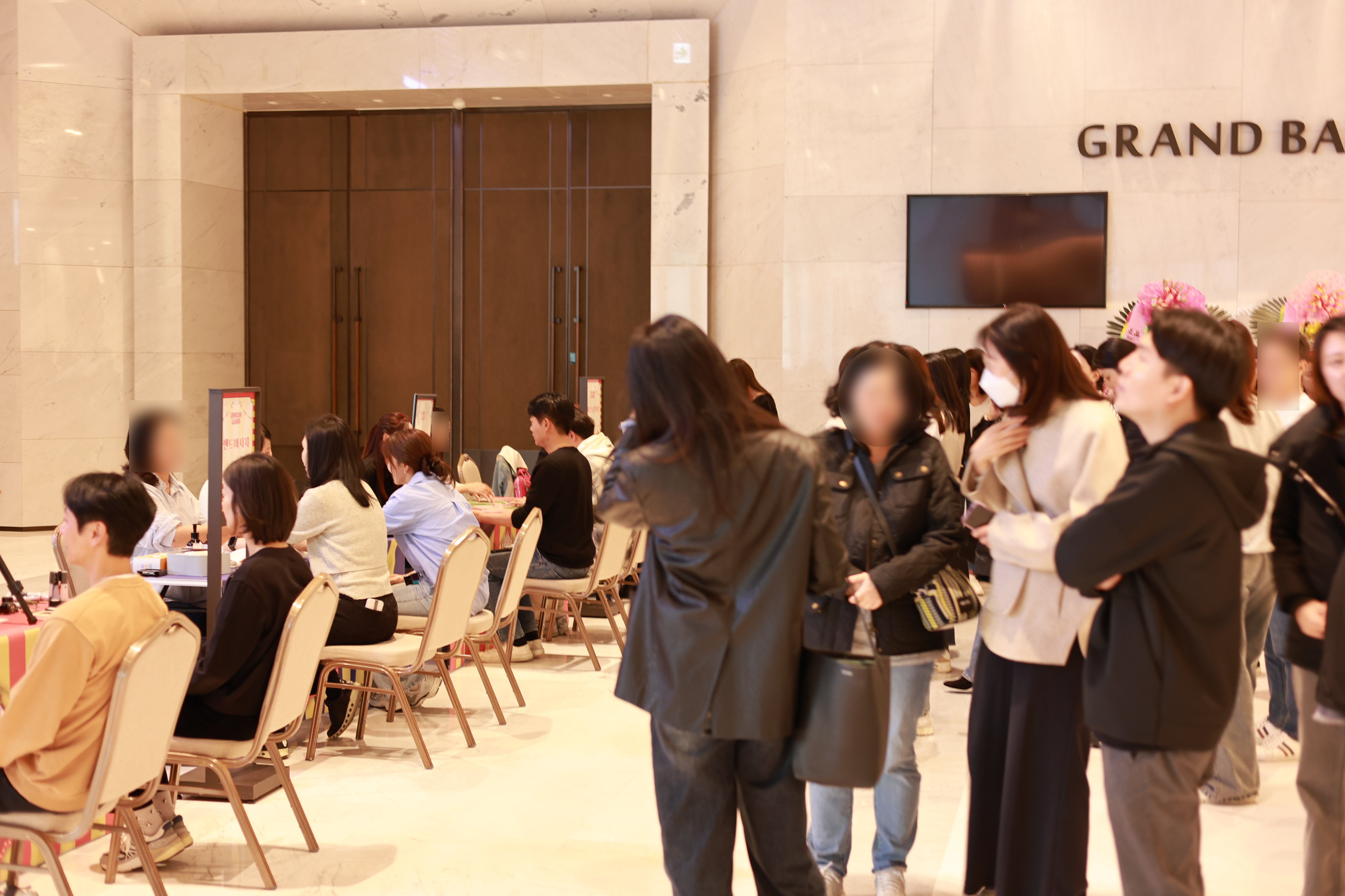 기업 행사 타로 상담 현장 모습