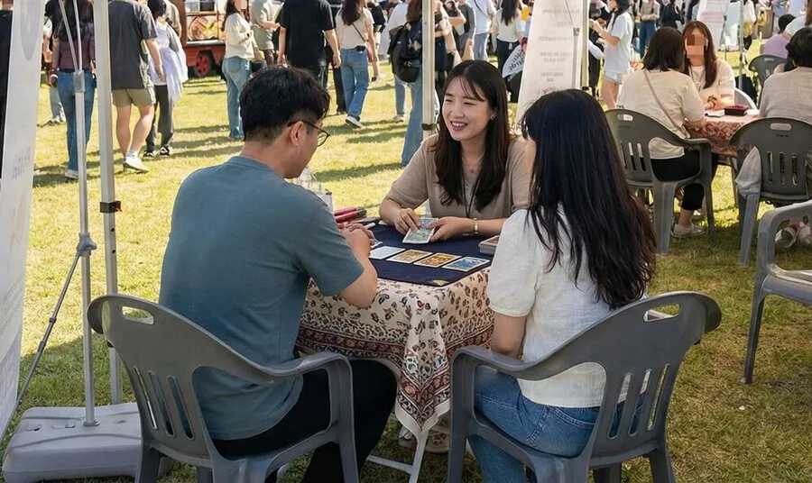 관공서·공공기관 축제 타로 상담 부스 운영 현장