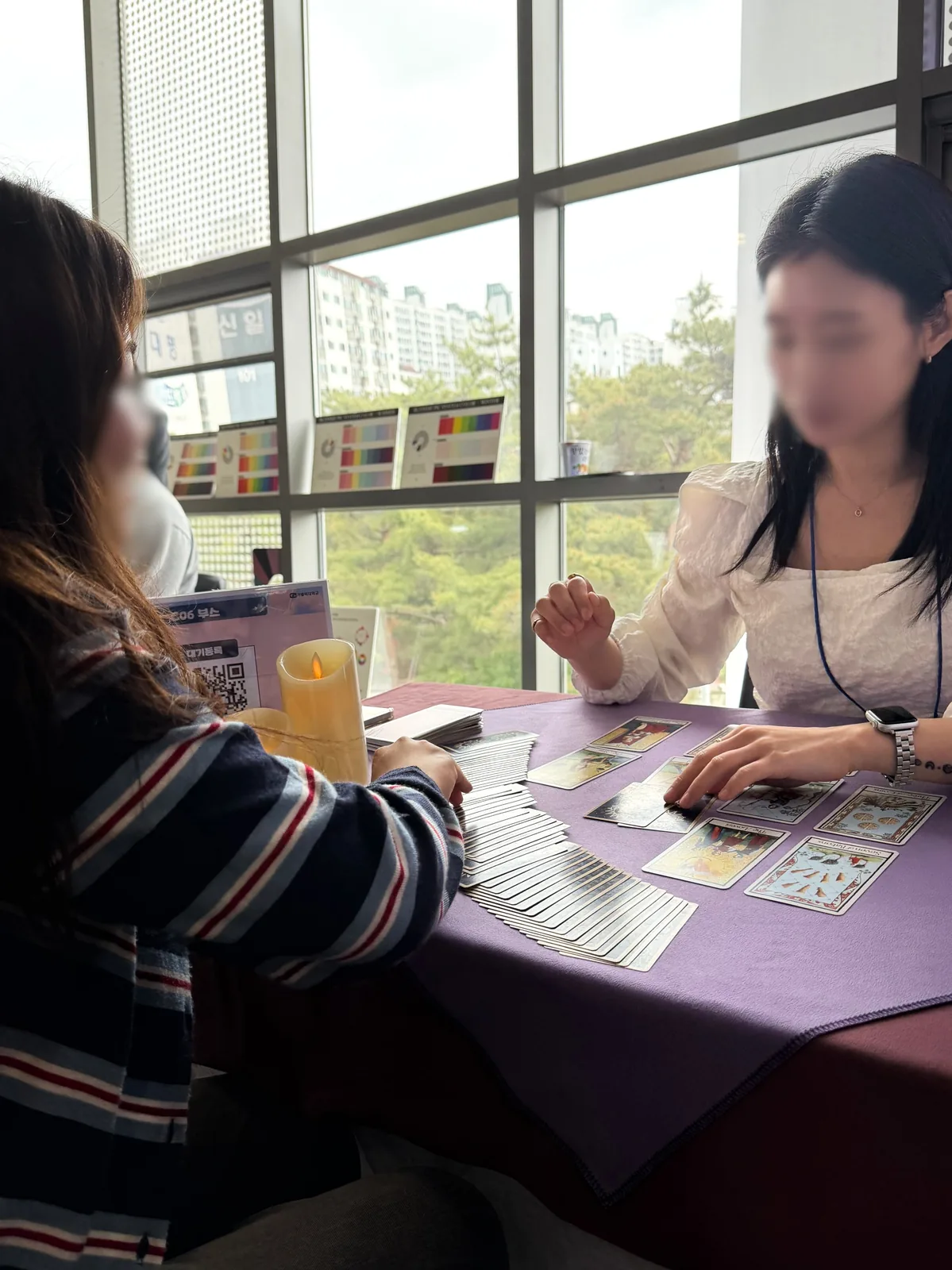 대학·학교 축제 취업 타로 상담 부스 운영 현장